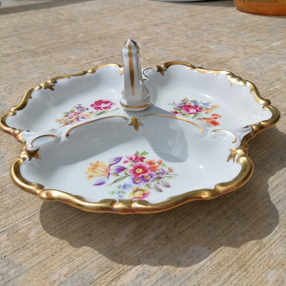 Vintage GDR Reichenbach Multiple Serving Tray w/Handle - Picture 2 of 7